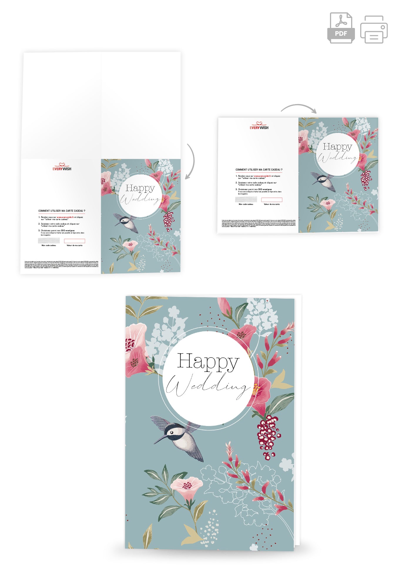 Happy Wedding - Oiseau