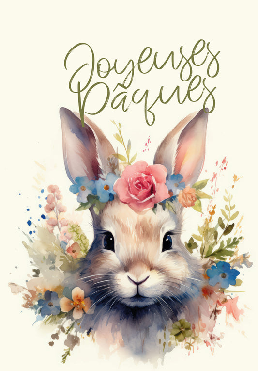 Joyeuses Pâques - Fleurs de lapin